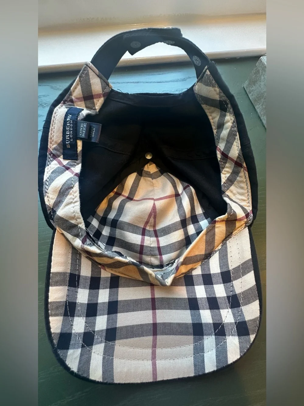 Burberry black cap
